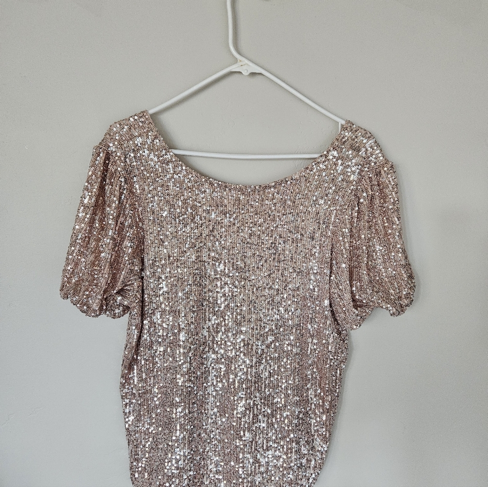 Society Gold Sequin Top